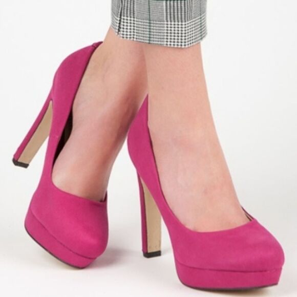 BRAN NEW MICHEAL KORS VICES SUEDE HEELS ON THE PLATFORMS PUMP - Picture 1 of 16